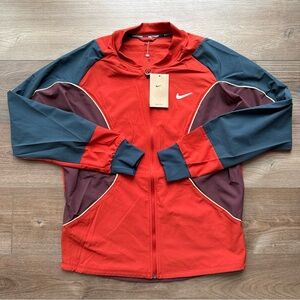 Men’s Size Medium Nike Court Full Zip Tennis Jacket Orange FD5340-626